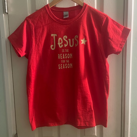 Jesus is the reason of the season holiday t shirt size Medium - Picture 5 of 5